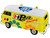 1960 Volkswagen Delivery Van Yellow with Bright White Top and Flower Graphics Hurst Power Flowers Limited Edition to 6550 pieces Worldwide 1/24 Diecast Model Car M2 Machines 40300-99B