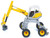 Menzi Muck M545 Walking Excavator Yellow with White Top 1/50 Diecast Model Siku 3548
