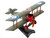 Sopwith FI Camel Fighter Aircraft Captain Arthur Roy Brown Royal Air Force 1/63 Diecast Model Airplane Postage Stamp PS5350-2