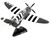 Republic P 47 Thunderbolt Fighter Aircraft Snafu United States Army Air Force 1/100 Diecast Model Airplane Postage Stamp PS5359-3