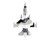 General Dynamics F 16 Fighting Falcon Fighter Aircraft Arctic Camouflage United States Air Force 1/126 Diecast Model Airplane Postage Stamp PS5399-3