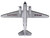 Douglas DC 3 Passenger Aircraft Eastern Airlines 1/144 Diecast Model Airplane Postage Stamp PS5559-3