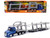 Freightliner Cascadia Auto Transporter Blue Metallic Long Haul Trucker Series 1/43 Diecast Model New Ray NR16033
