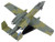 Fairchild Republic A 10A Thunderbolt II Warthog Aircraft Flying Tigers First American Volunteer Group of the Republic of China Air Force 1/140 Diecast Model Airplane Postage Stamp PS5375-4