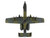 Fairchild Republic A 10A Thunderbolt II Warthog Aircraft Flying Tigers First American Volunteer Group of the Republic of China Air Force 1/140 Diecast Model Airplane Postage Stamp PS5375-4