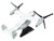 Bell Boeing CMV 22B Osprey Aircraft United States Navy Air Force 1/150 Diecast Model Airplane Postage Stamp PS5378-3
