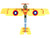 Curtiss JN4 Jenny Biplane Aircraft United States Army Air Service 1/100 Diecast Model Airplane Postage Stamp PS5810-2