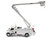 Peterbilt 536 Truck with Altec AA55 Aerial Service Body White Transport Series 1/32 Diecast Model Diecast Masters 71105
