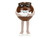 Porsche 911 Turbo Brown and Brown M&M Diecast Figure M&M s Hollywood Rides Series 1/24 Diecast Model Car Jada 34624