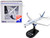 Boeing 737 800 Next Generation Commercial Aircraft United Airlines 1/300 Diecast Model Airplane Postage Stamp PS5815-4