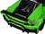 Lamborghini Huracan GT LB Silhouette Works Pearl Green Metallic with Black Top 1/18 Model Car Autoart 79128
