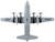 Lockheed C 130 Hercules Transport Aircraft Spare 617 United States Air Force 1/200 Diecast Model Airplane Postage Stamp PS5330-3