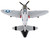 Republic P 47 Thunderbolt Fighter Aircraft Kansas Tornado II United States Army Air Force 1/100 Diecast Model Airplane Postage Stamp PS5359-4