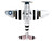Republic P 47 Thunderbolt Fighter Aircraft Kansas Tornado II United States Army Air Force 1/100 Diecast Model Airplane Postage Stamp PS5359-4