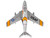 North American F 86F Sabre Fighter Aircraft Mig Mad Marine United States Air Force 1/110 Diecast Model Airplane Postage Stamp PS5361-3