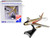 North American Canadair Sabre Fighter Aircraft Golden Hawks Royal Canadian Air Force 1/110 Diecast Model Airplane Postage Stamp PS5361-4