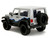 2007 Jeep Wrangler Gray and Black with Blue and White Stripes with Extra Wheels Just Trucks Series 1/24 Diecast Model Car Jada 34194