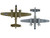North American B 25J Mitchell Bomber Aircraft Betty s Dream United States Air Force 1/100 Diecast Model Airplane Postage Stamp PS5403-3