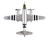 Martin B 26 Marauder Bomber Aircraft Perkatory II 386th Bomb Group 555th Bomb Squadron United States Army Air Forces 1/107 Diecast Model Airplane Postage Stamp PS5562-3