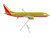 Boeing 737 MAX 8 Commercial Aircraft Southwest Airlines Gold and Red Gemini 200 Series 1/200 Diecast Model Airplane GeminiJets G2SWA1216