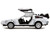 DMC DeLorean Time Machine Brushed Metal Frost Version Back to the Future 1985 Movie Hollywood Rides Series 1/32 Diecast Model Car Jada 34785