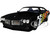 1971 Pontiac GTO Black with Flame Graphics Bigtime Muscle Series 1/24 Diecast Model Car Jada 35022