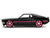 1969 Ford Mustang Black Metallic with Pink Stripes and Wheels Pink Slips Series 1/32 Diecast Model Car Jada 34853