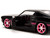 1969 Ford Mustang Black Metallic with Pink Stripes and Wheels Pink Slips Series 1/32 Diecast Model Car Jada 34853