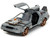 DeLorean DMC Time Machine Brushed Metal Train Wheel Version Back to the Future Part III 1990 Movie Hollywood Rides Series 1/32 Diecast Model Car Jada 34786