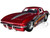 1963 Chevrolet Corvette Stingray Red Metallic with Silver Graphics Bigtime Muscle Series 1/24 Diecast Model Car Jada 35023