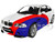 2000 BMW E46 M3 Streetfighter White with Blue and Red Graphics 1/18 Diecast Model Car Solido S1806505