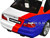 2000 BMW E46 M3 Streetfighter White with Blue and Red Graphics 1/18 Diecast Model Car Solido S1806505