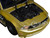 2010 Ford Mustang GT Gold Metallic with Black Graphics and Hood Tom s Racing Bigtime Muscle Series 1/24 Diecast Model Car Jada 33055