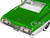 1967 Chevrolet Impala SS Green Metallic and White with White Interior Bigtime Muscle Series 1/24 Diecast Model Car Jada 35025