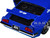 1972 Pontiac Firebird #72 Blue with White Stripe Chevron Bigtime Muscle Series 1/24 Diecast Model Car Jada 35026