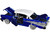 1957 Chevrolet Bel Air Lowrider Candy Blue with White Top Get Low Series 1/24 Diecast Model Car Motormax 79030bl
