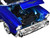 1957 Chevrolet Bel Air Lowrider Candy Blue with White Top Get Low Series 1/24 Diecast Model Car Motormax 79030bl