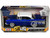 1957 Chevrolet Bel Air Lowrider Candy Blue with White Top Get Low Series 1/24 Diecast Model Car Motormax 79030bl