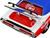 1970 Dodge Challenger R T Hemi White with Red and Blue Stripes with Red Interior VP Racing Limited Edition to 5710 pieces Worldwide 1/24 Diecast Model Car M2 Machines 40300-110B