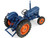 1962 Fordson Super Dexta Tractor Blue 1/32 Diecast Model Universal Hobbies UH6273