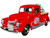 1940 Ford Pickup Truck Red Merry Christmas with Tree Accessory 1/24 Diecast Model Car Motormax 73234RBIXMT