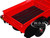 1941 Plymouth Pickup Truck Red and Black Merry Christmas with Tree Accessory 1/24 Diecast Model Car Motormax 73278RBIXMT