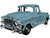 1955 GMC Blue Chip Pickup Truck Light Blue Timeless Legends Series 1/24 Diecast Model Car Motormax 79382bl