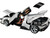 Ferrari Daytona SP3 White Metallic with Silver Stripes Signature Series 1/18 Diecast Model Car Bburago 16912w