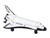 NASA Endeavour Space Shuttle White United States with Runway Section Diecast Model Airplane Runway24 RW005