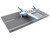 Beechcraft Bonanza Aircraft White with Blue Stripes N42997 with Runway Section Diecast Model Airplane Runway24 RW050