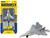 Lockheed Martin F 22 Raptor Stealth Aircraft Gray United States Air Force YF 22 with Runway Section Diecast Model Airplane Runway24 RW145