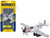 North American P 51 Mustang Fighter Aircraft Silver Metallic United States Army Air Force with Runway Section Diecast Model Airplane Runway24 RW195