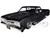 1965 Chevrolet El Camino Lowrider Black Metallic with Silver Graphics Lowriders Series 1/25 Diecast Model Car Maisto 32543BK