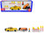 Ram 1500 Pickup Truck Yellow with Compressor Trailer and Worker Figure with Accessories Set 1/50 Diecast Models Siku 3505